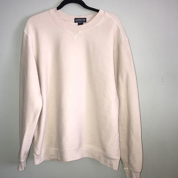 Lands’ End Traditional Sweatshirt Size Large 42-44 Cream​​​ - Picture 1 of 4